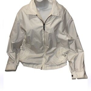 Liz Claiborne The Micro off white golf light jacket Sz M